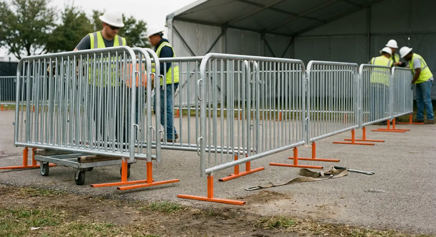 Pedestrian Barricades in Beaumont, CA
