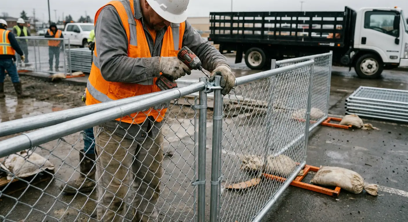 Physical security fencing for site investigation in Beaumont, CA