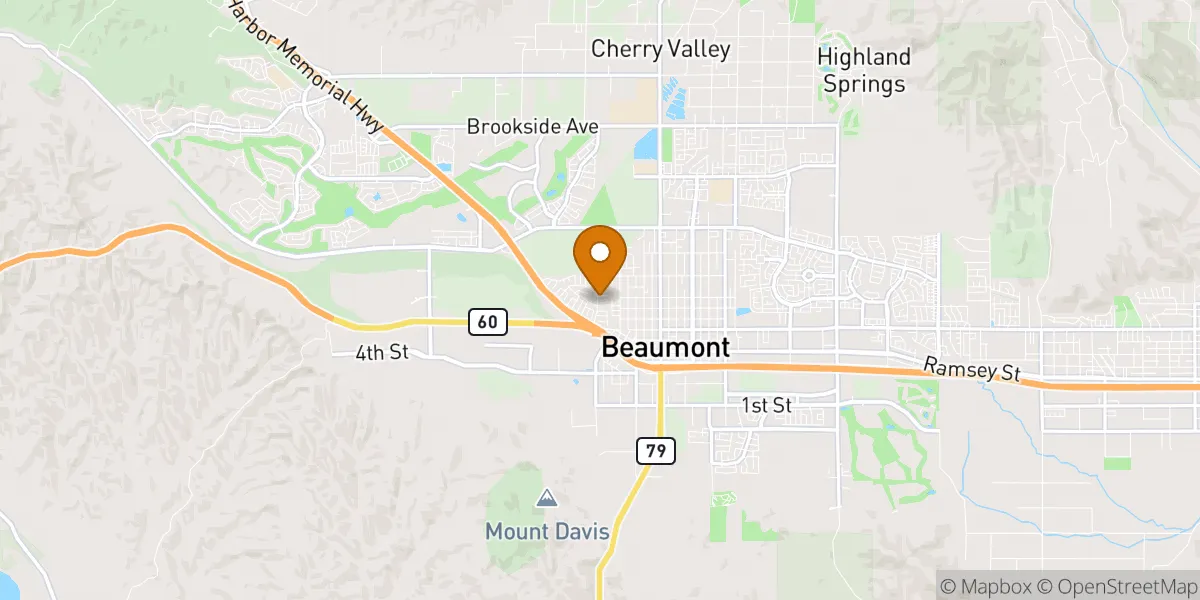  neighborhood map in Beaumont, CA
