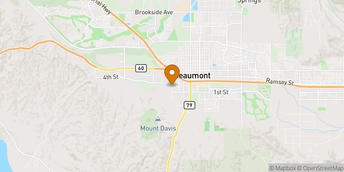 Veile neighborhood map in Beaumont, CA