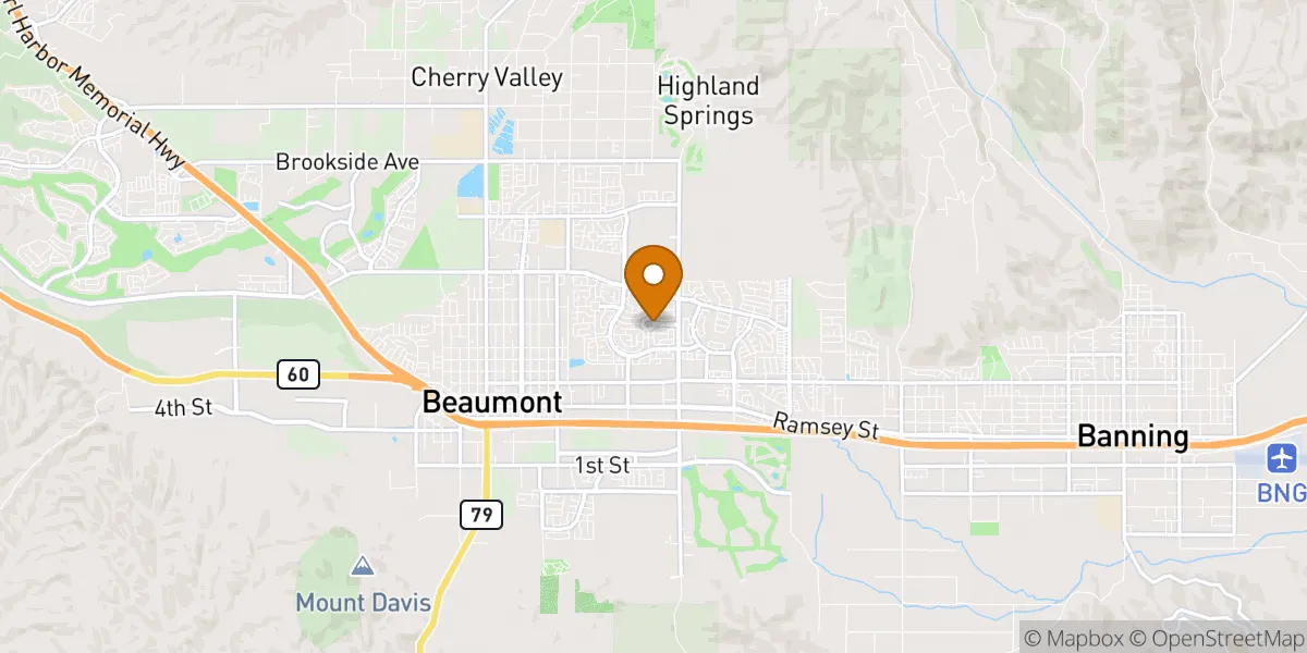  neighborhood map in Beaumont, CA