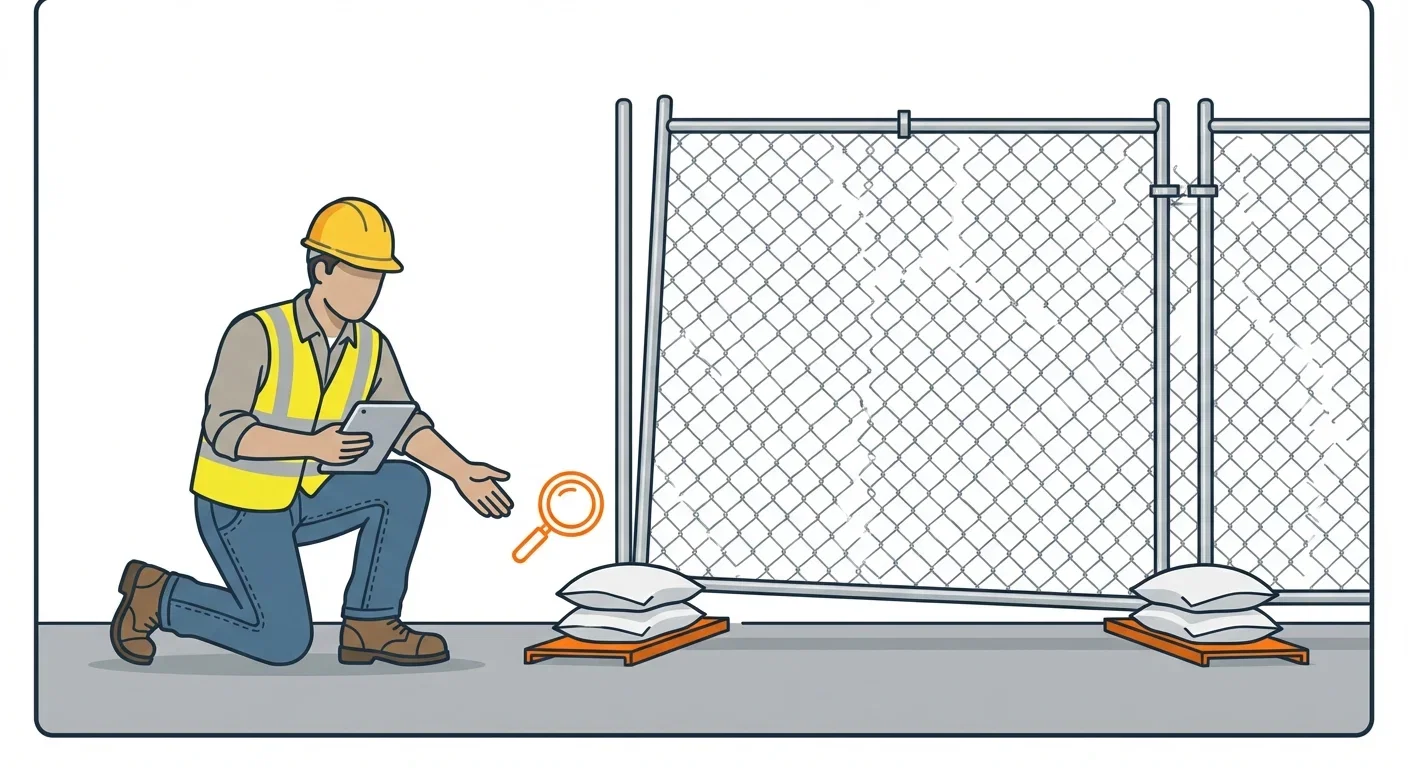 Diagram showing causes of temporary fence instability in Beaumont, CA
