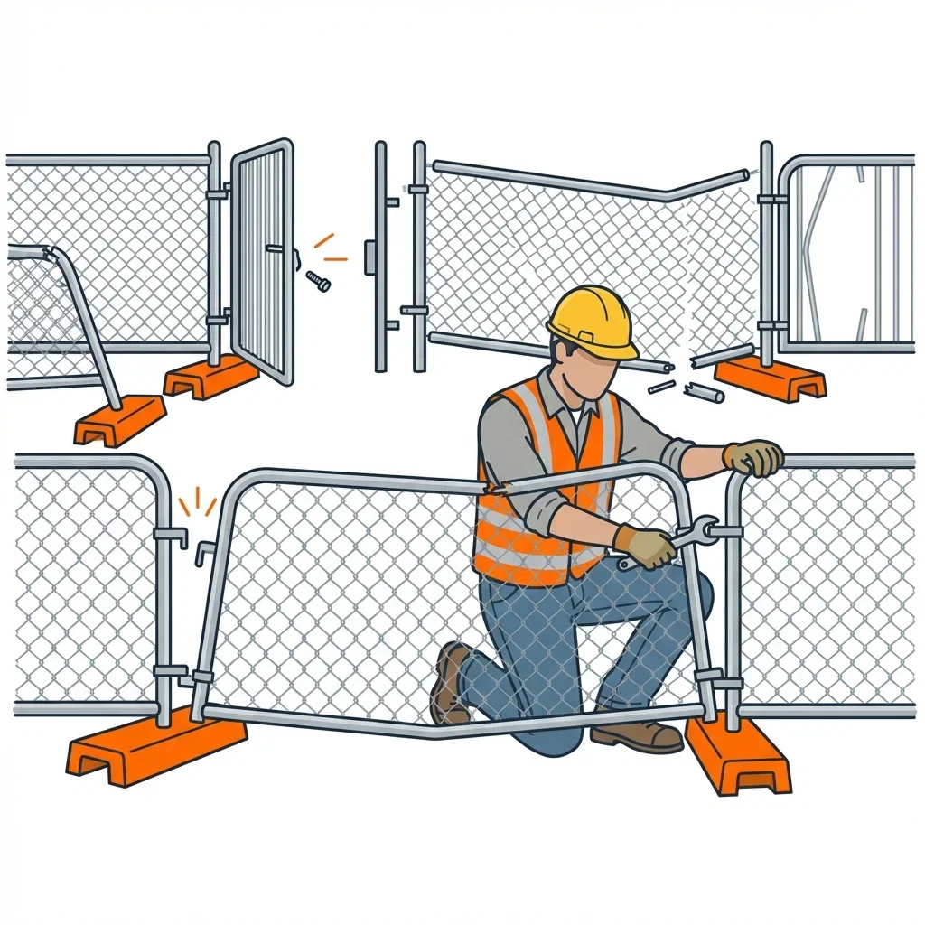 Diagram showing crowd control failure points and safety zones in Beaumont, CA
